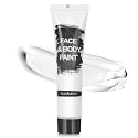 Halloween Face Body Paint, Clown White Makeup Tube, Washable for SFX Skull Joker Zombie Vampire Skeleton Goth Cosplay Beauty & Personal Care Js2U ZW