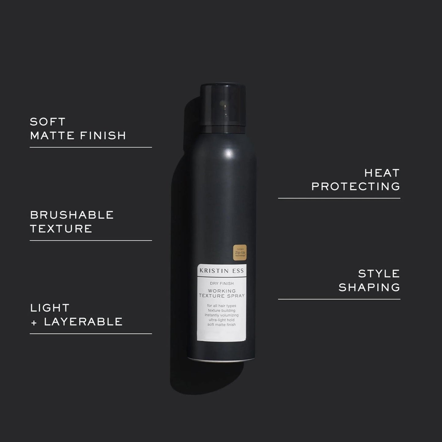 Kristin Ess Hair Dry Finish Working Texture Hair Spray for Volume + Texture, Light Hold Texturizing Hairspray, Soft Matte Finish, 5.6 OZ (2 PACK) Beauty & Personal Care Kristin Ess