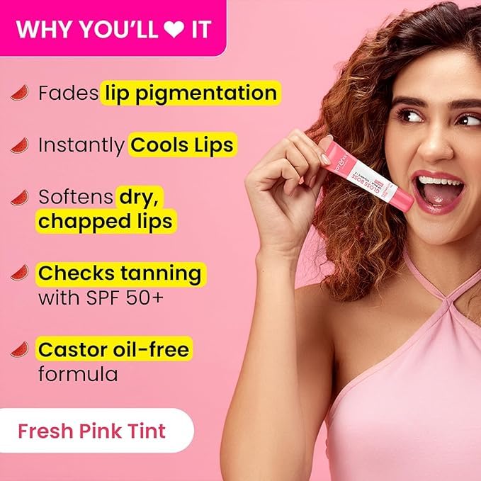 Dott & Key Gloss Boss Lip Balm, SPF 50+, Vitamin C & E, Watermelon, 12g, Pack of 2 Beauty and Personal Care Metrey Herbotech