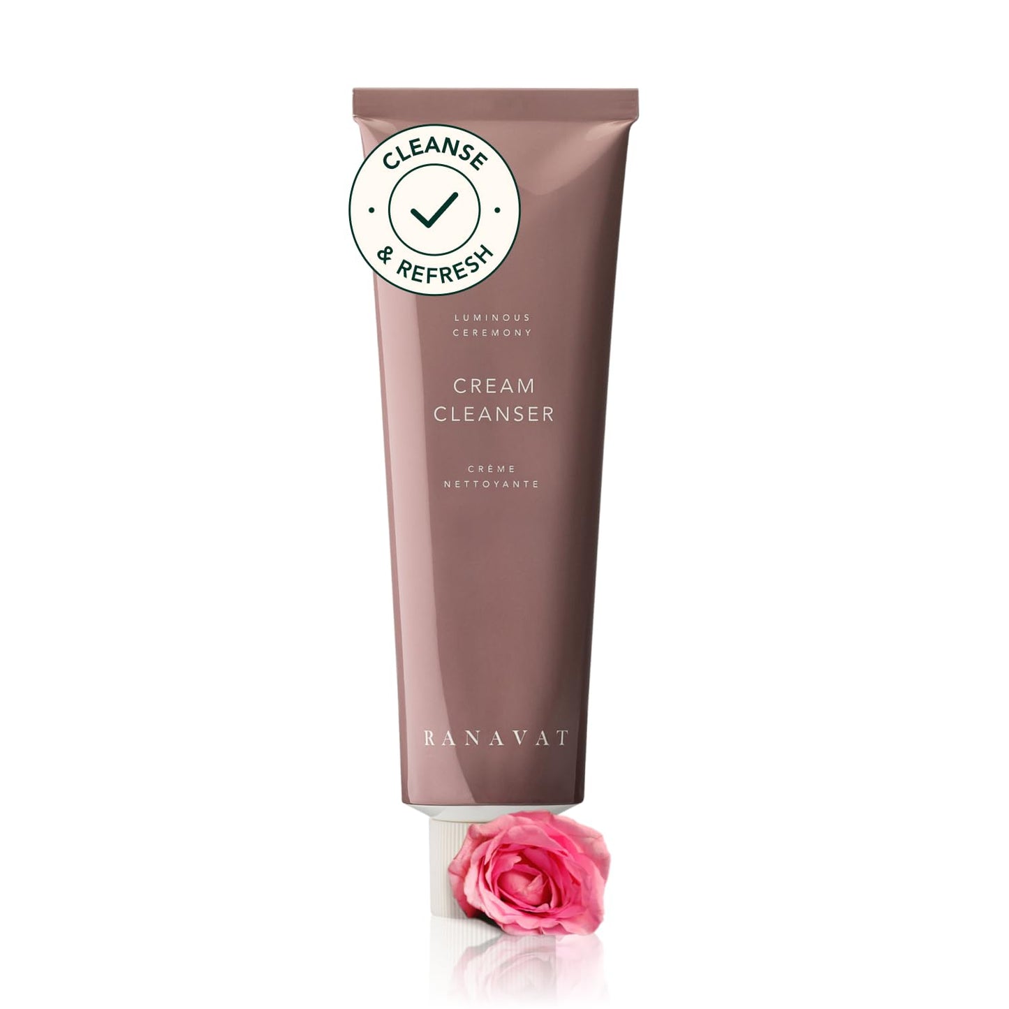 RANAVAT Cream Cleanser - Daily Facial Cleanser Doubles as Waterproof Eye Makeup Remover - Gentle Face Wash to Detoxify and Nourish (3.4 oz) Beauty & Personal Care RANAVAT BOTANICS
