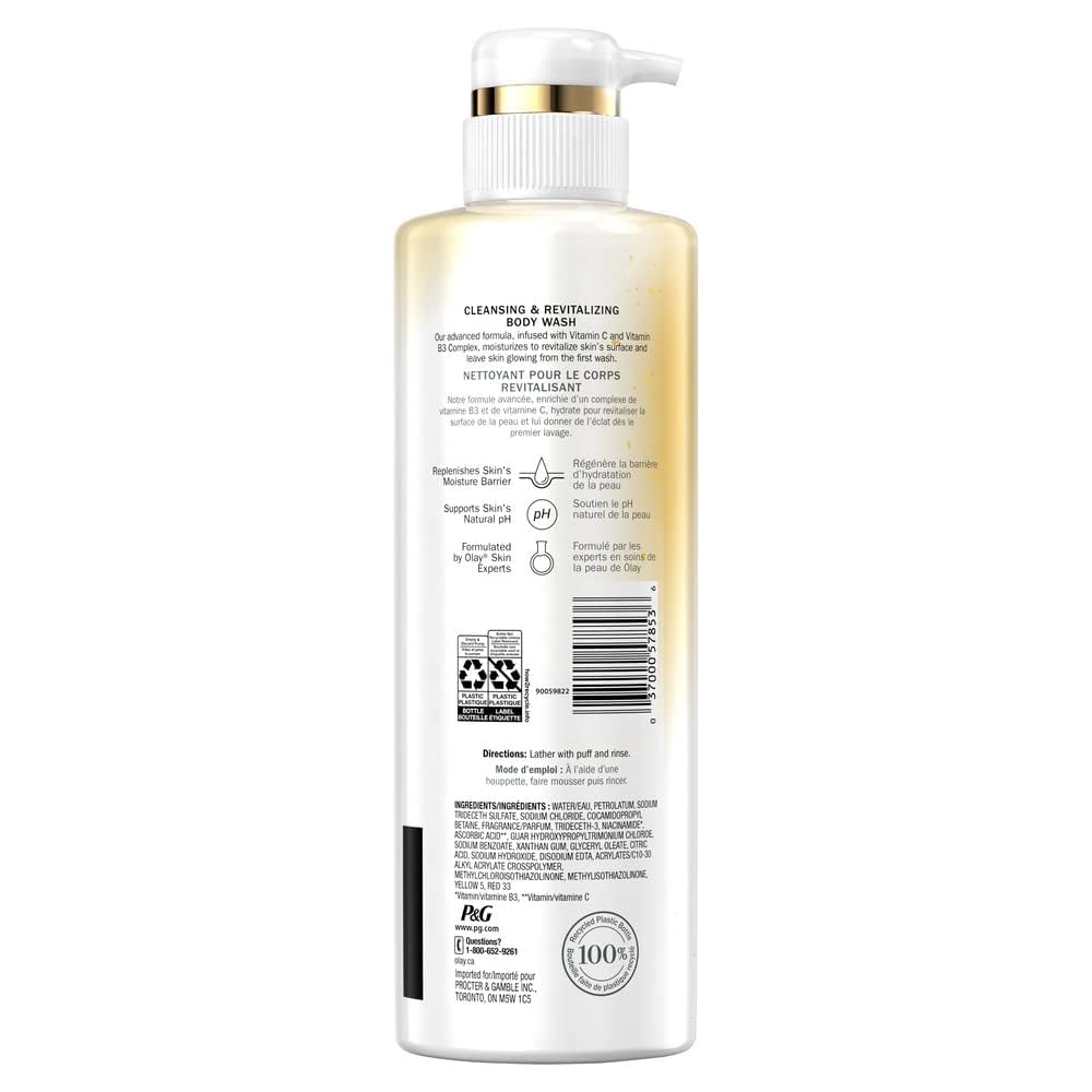 Olay Body Wash with Vitamin C & B3, Nourishing & Revitalizing, 17.9 FL.OZ (530 ml) Beauty & Personal Care Olay