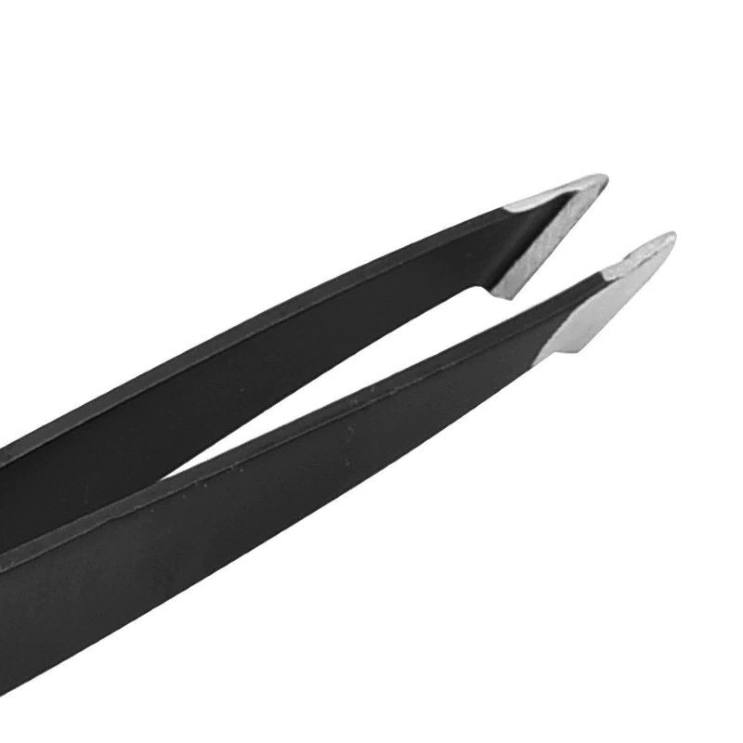 Stainless steel eyebrow clip 1.2 thick 96mm eyebrow clip set of four black diagonal eyelash forceps Beauty and Personal Care Whipin