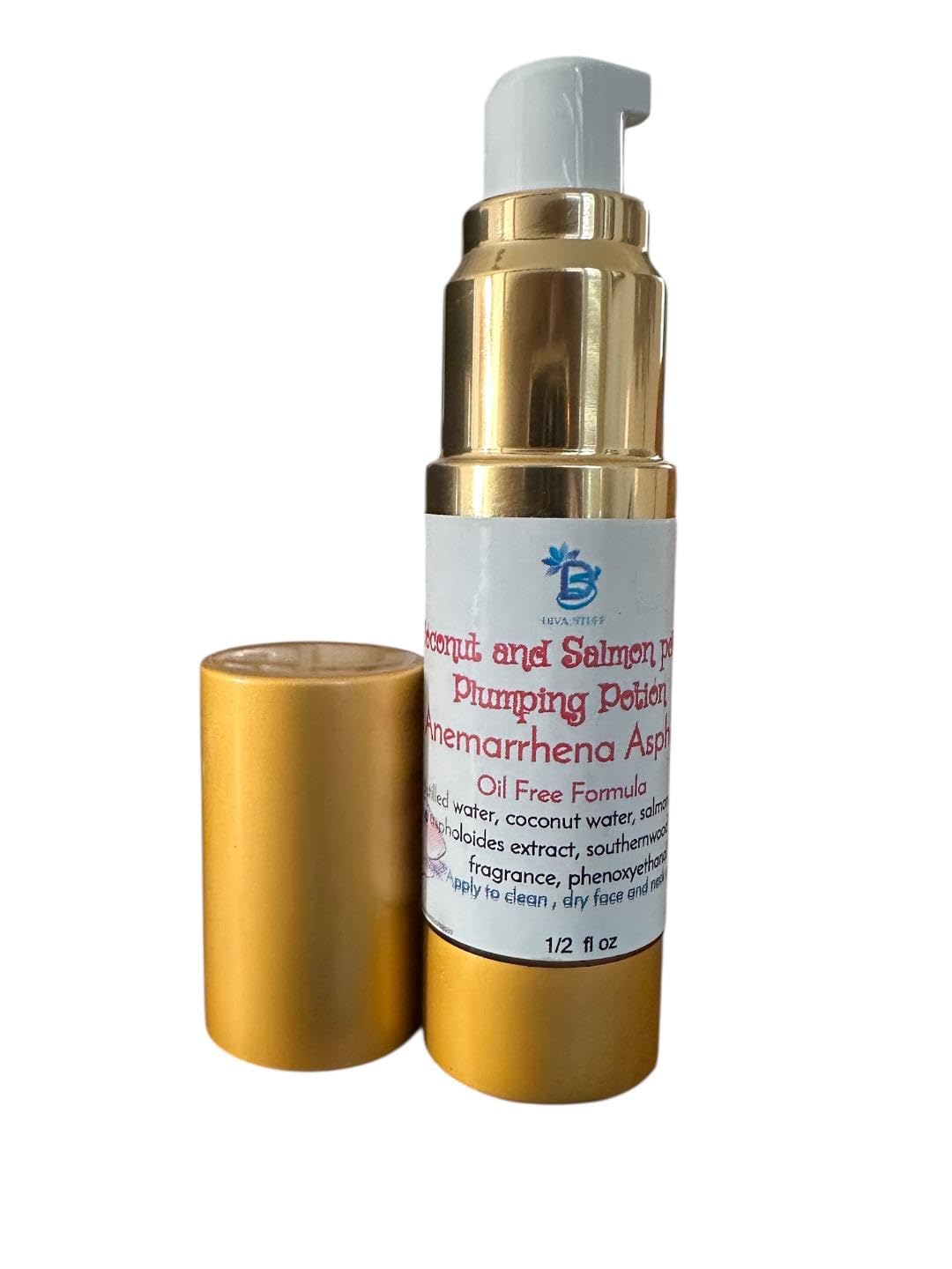 Diva Stuff Pink Coconut & Salmon Pdrn Facial Plumping Potion with Anemarrhena Asphodeloides, Volufiline, Hyaluronic Acid Niacinamide Oil-Free Serum Beauty & Personal Care Diva Stuff