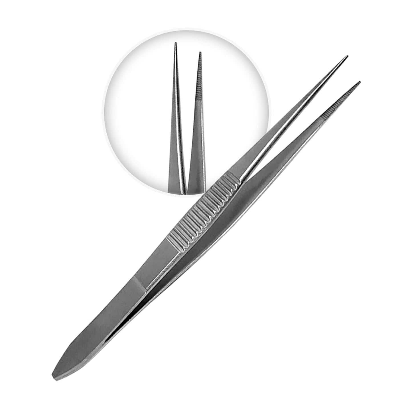 Splinter Forceps - Fine Point - Tweezers Stainless Steel Straight & Curved (Straight 3.50") Beauty and Personal Care SURGICAL ONLINE