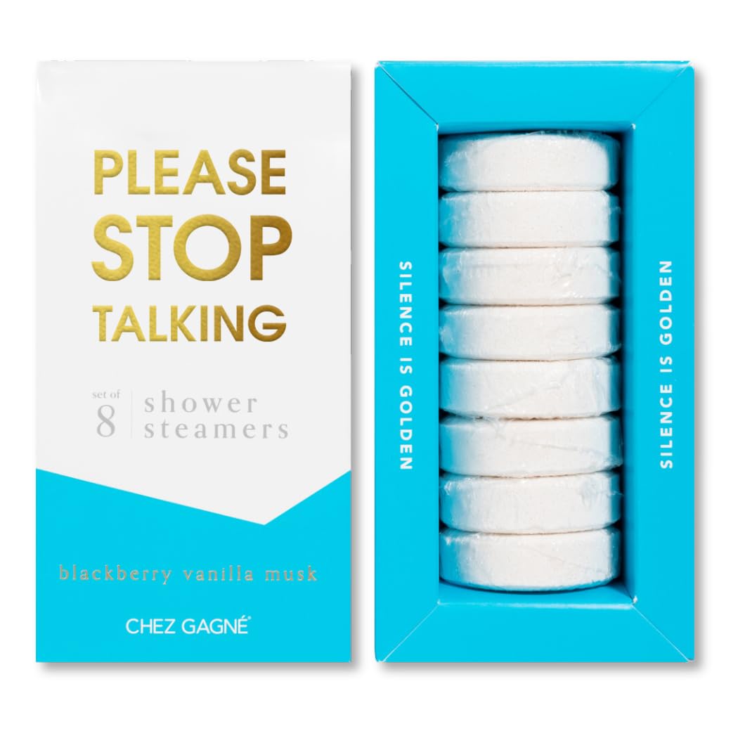 Aromatherapy Shower Steamers - Please Stop Talking - BlackBerry Vanilla Musk, Set of 8 - Vegan, Cruelty-Free, Made in USA - Paraben, Sulfate Beauty and Personal Care Chez Gagné