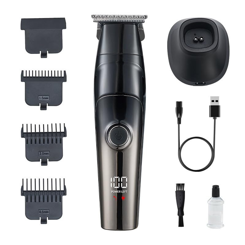 Professional Hair Clippers for Men/Oil Head, Cordless Trimmers Kit with LED Display,Travel Lock,3 Limit Combs, Waterproof Electric Haircut Grooming Beauty and Personal Care QDKVTNDJZ
