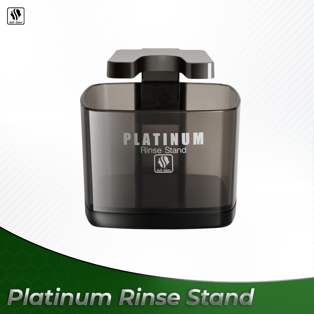 SKULL SHAVER Platinum Rinse Stand - Ultimate Cleaning Solution for Pitbull & Butterfly Shavers Beauty and Personal Care Skull Shaver