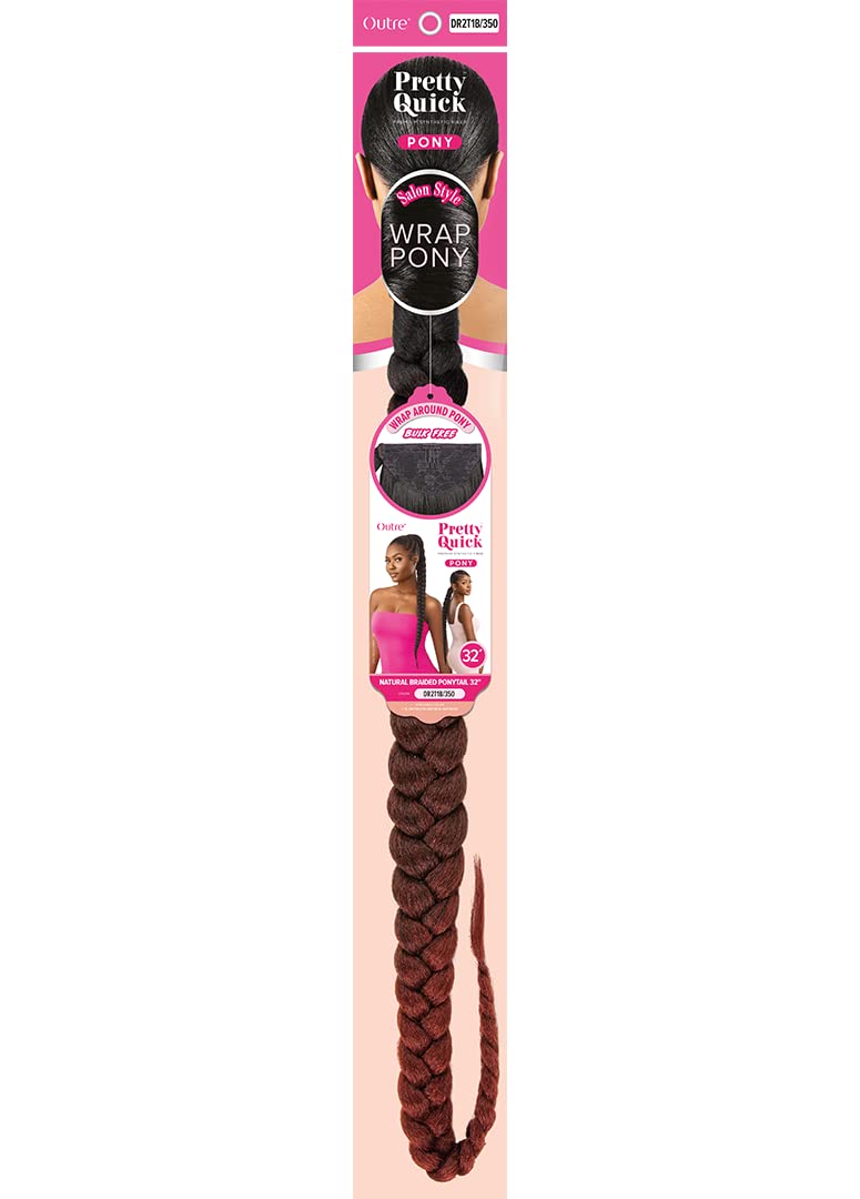 Outre Pretty Quick - Wrap Pony - Natural Braided Ponytail 32" (DR2T1B/350)