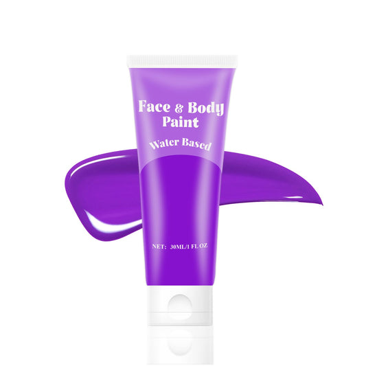 Purple Face Body Paint,Water Based Face Painting Special Effects,Full Coverage Cream Body Paint for Adults Halloween Costume Cosplay SFX Zombie Beauty & Personal Care TUHPIBK