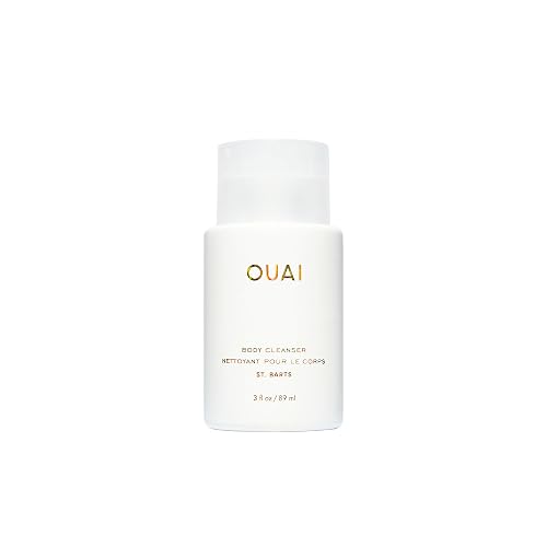 OUAI Body Cleanser, St. Barts Travel Size - Foaming Body Wash with Jojoba Oil & Rosehip Oil to Hydrate, Balance & Soften Skin - Paraben, Phthalate Beauty & Personal Care OUAI
