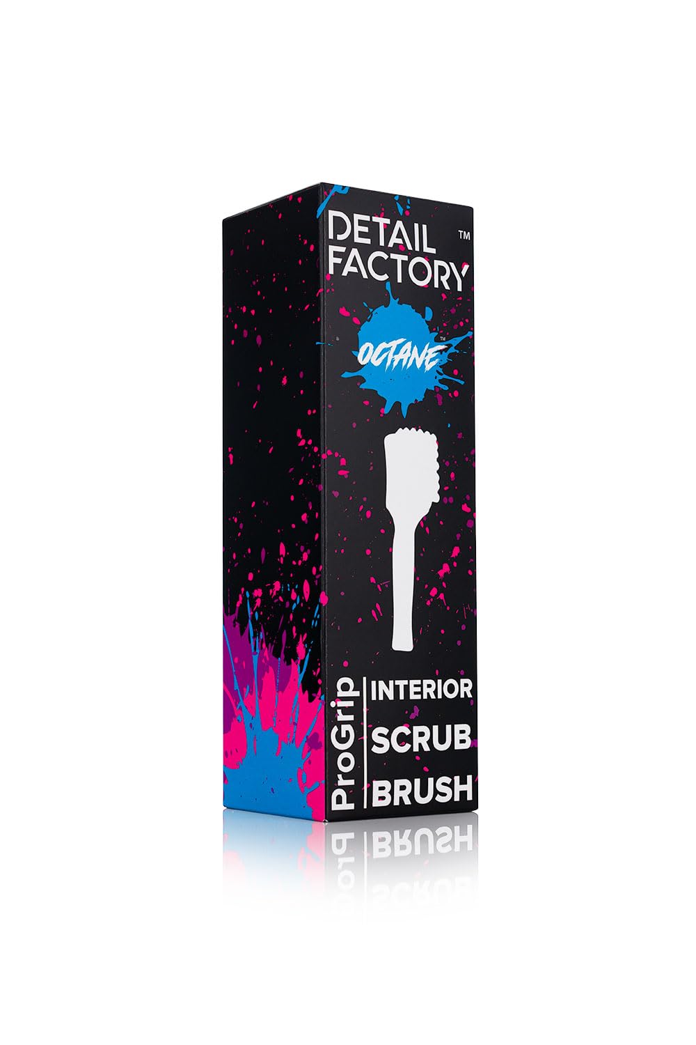 Detail Factory - ProGrip Interior Scrub Brush - Soft Bristles - Rubber Grip for Maximum Stability and Comfort - Curved Head Profile for Better Beauty and Personal Care Detail Factory