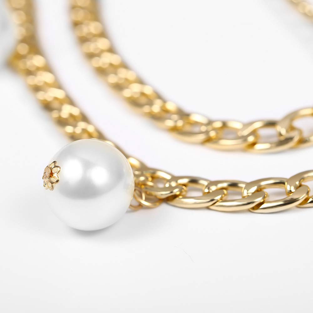 Xerling Big Pearl Waist Chain for Women Statement Belly Chain for Waist Jean Bohemian Jewelry Body Chain Charm Accessories Beauty & Personal Care Xerling