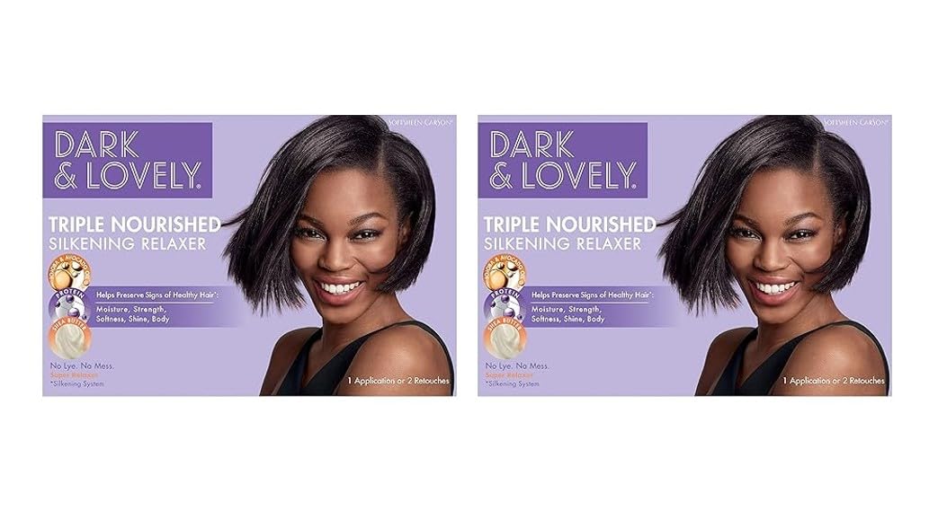 SoftSheen-Carson Dark and Lovely Healthy Gloss 5 Moisturizing No-Lye Relaxer with Shea Butter, Super, 2 Count Beauty & Personal Care SoftSheen