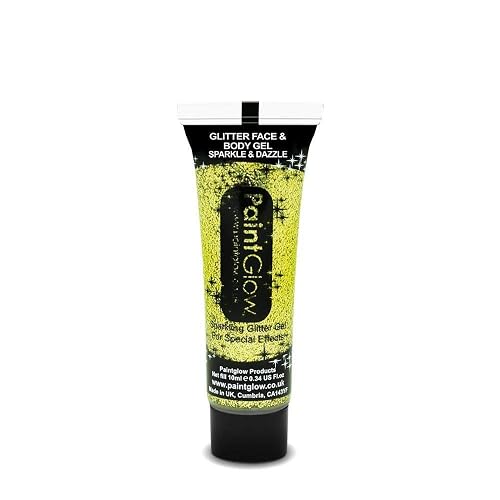Paint Glow Holographic Fine Face & Body Glitter Gel (Gold) Beauty & Personal Care PaintGlow