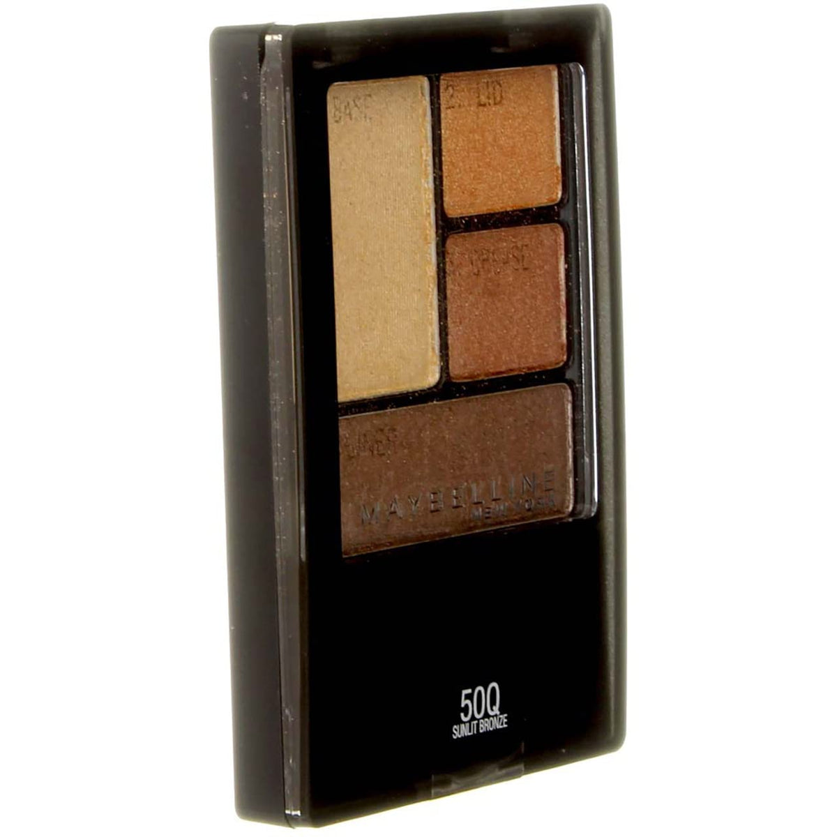 (2 Pack) Maybelline New York Expert Wear Eyeshadow Quads, 50q Sunlit Bronze Modern Metallics