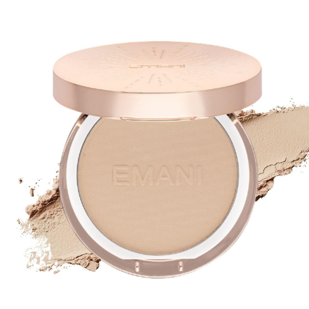 Emani HD Bamboo Setting Powder for Makeup or No Makeup Look, Natural Minerals for Sensitive Skin, Talc Free, All Skin Tones, Made in the USA Beauty & Personal Care Emani