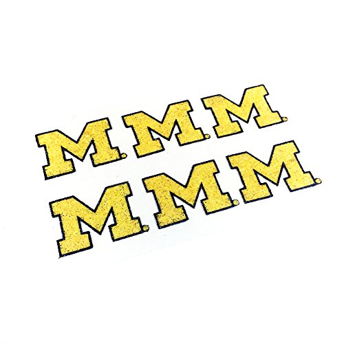 EyeBlack University of Michigan Wolverines Glitter Decal Under Eye Black Perfect for Tailgates, Game Days and Cheering Sport Team - 3 Pairs / 6 Decals Beauty & Personal Care EyeBlack