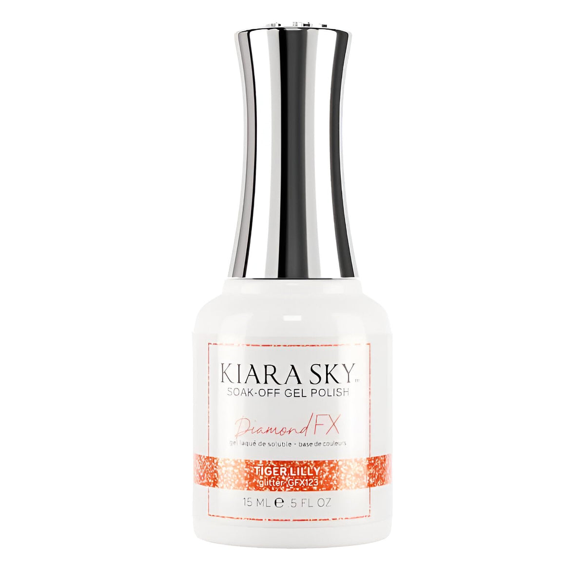 KIARA SKY Diamond FX Reflective Gel Polish (Tiger Lilly)