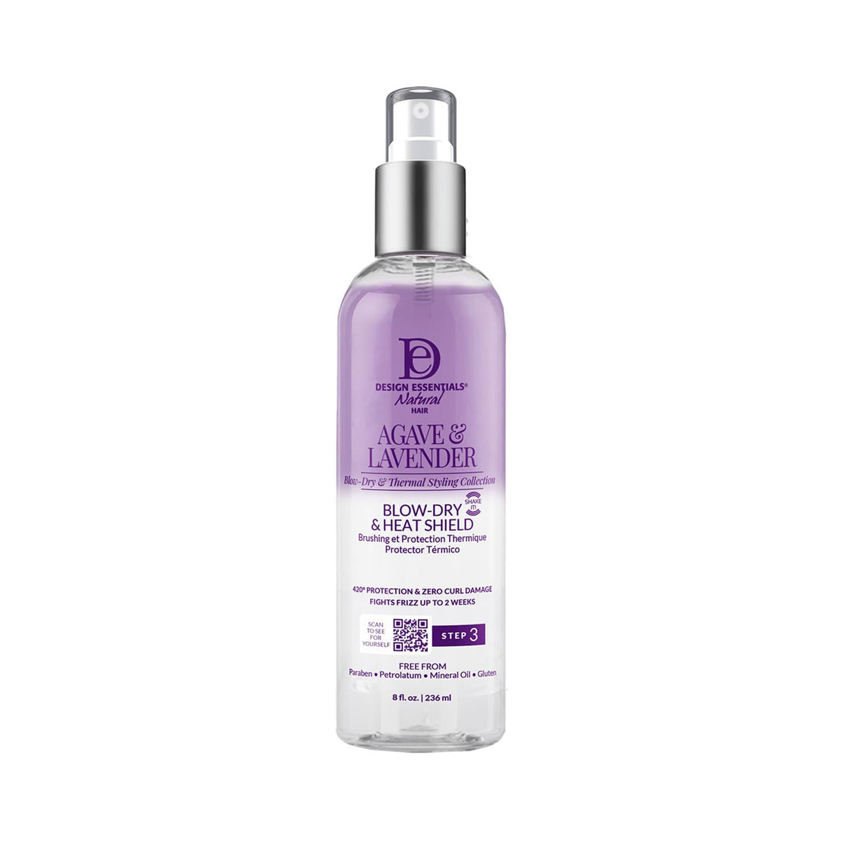 Design Essentials Agave & Lavender Moisturizing Blow-Dry & Styling Primer, 8 Ounce Beauty & Personal Care Design Essentials
