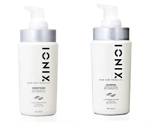 ISO Beauty Ionix Black Diamond Organic Shampoo & Conditioner With Argan Oil (1000ml each) Special Repair Formula Beauty & Personal Care ISO Beauty Ionix