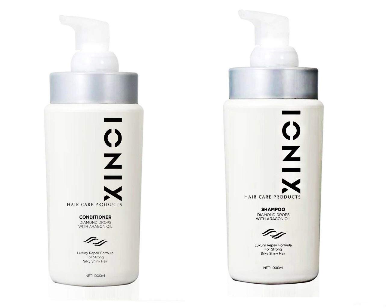 ISO Beauty Ionix Black Diamond Organic Shampoo & Conditioner With Argan Oil (1000ml each) Special Repair Formula Beauty & Personal Care ISO Beauty Ionix
