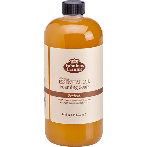 Fabulous Frannie Protect Foaming Hand Soap REFILL Made with All Natural Pure Undiluted Essential Oils 14oz (Pack of 1) Beauty & Personal Care Fabulous Frannie