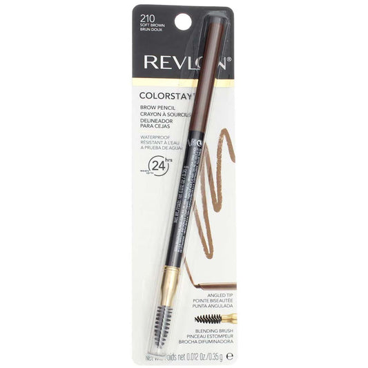 Revlon Colorstay Brow Pencil, 210 Soft Brown (Pack of 2) Beauty & Personal Care REVLON