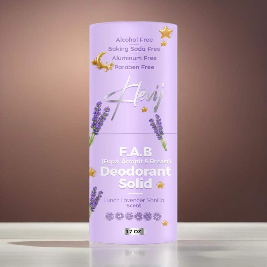 Klevij All Natural F.A.B. Deodorant Lunar Lavender Scent - 1.7 oz Organic, Aluminum -Free Deodorant for Fupa, Armpit, and Breast Areas Beauty and Personal Care Klevij