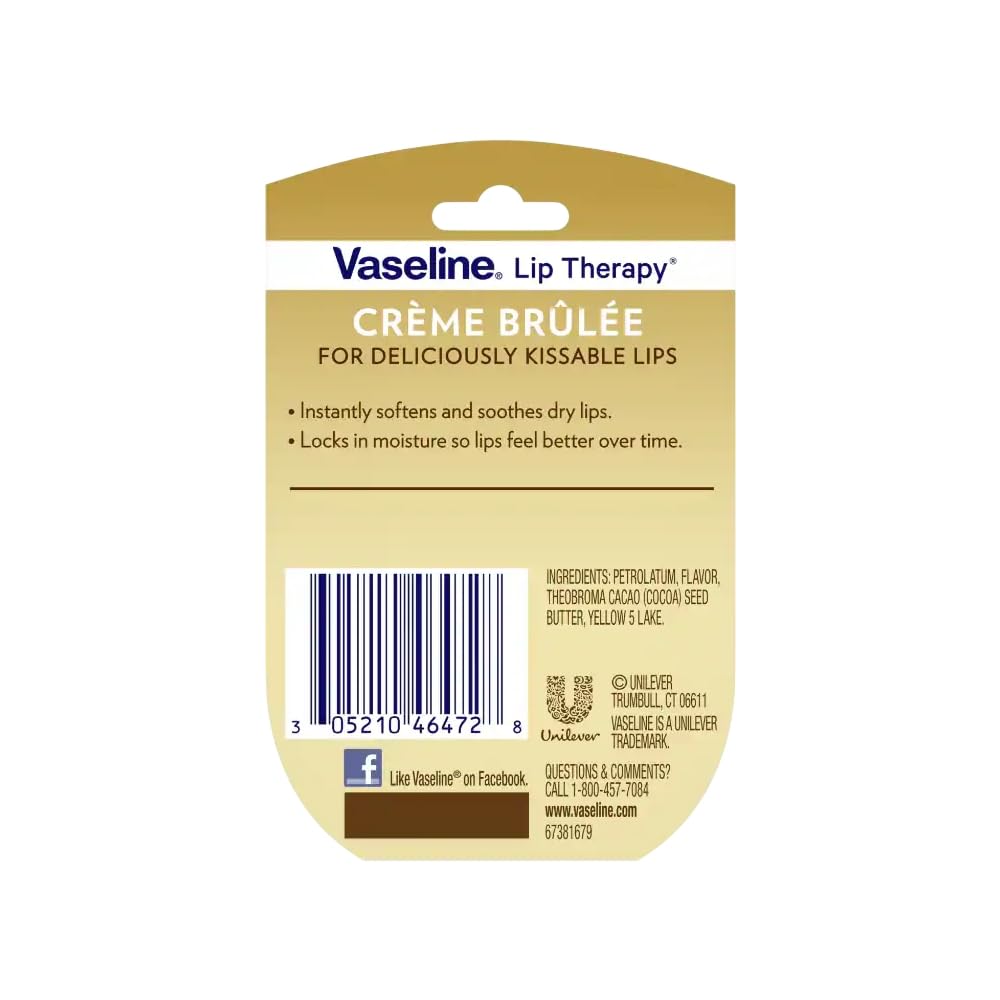Vaseline Lip Therapy Lip Balm, Creme Brulee 0.25 oz (Pack of 11) Beauty & Personal Care Vaseline
