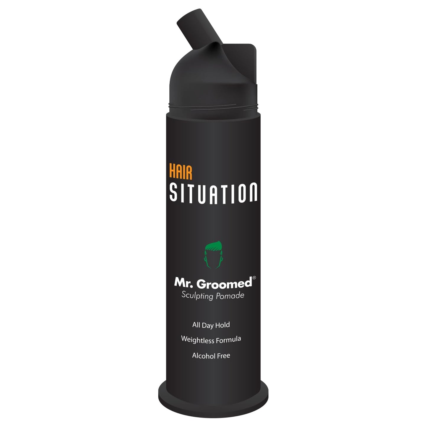 Hair Situation Mr. Groomed Matte Pomade for Men - Strong All-Day Hold, Matte Natural Finish Look - Non-Greasy, Alcohol-Free Hair Styling Wax, All Hair Beauty & Personal Care Hair Situation