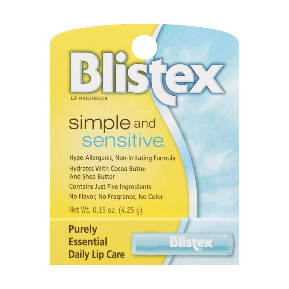 Blistex Simple and Sensitive, .15 oz - 2pc Beauty and Personal Care Blistex