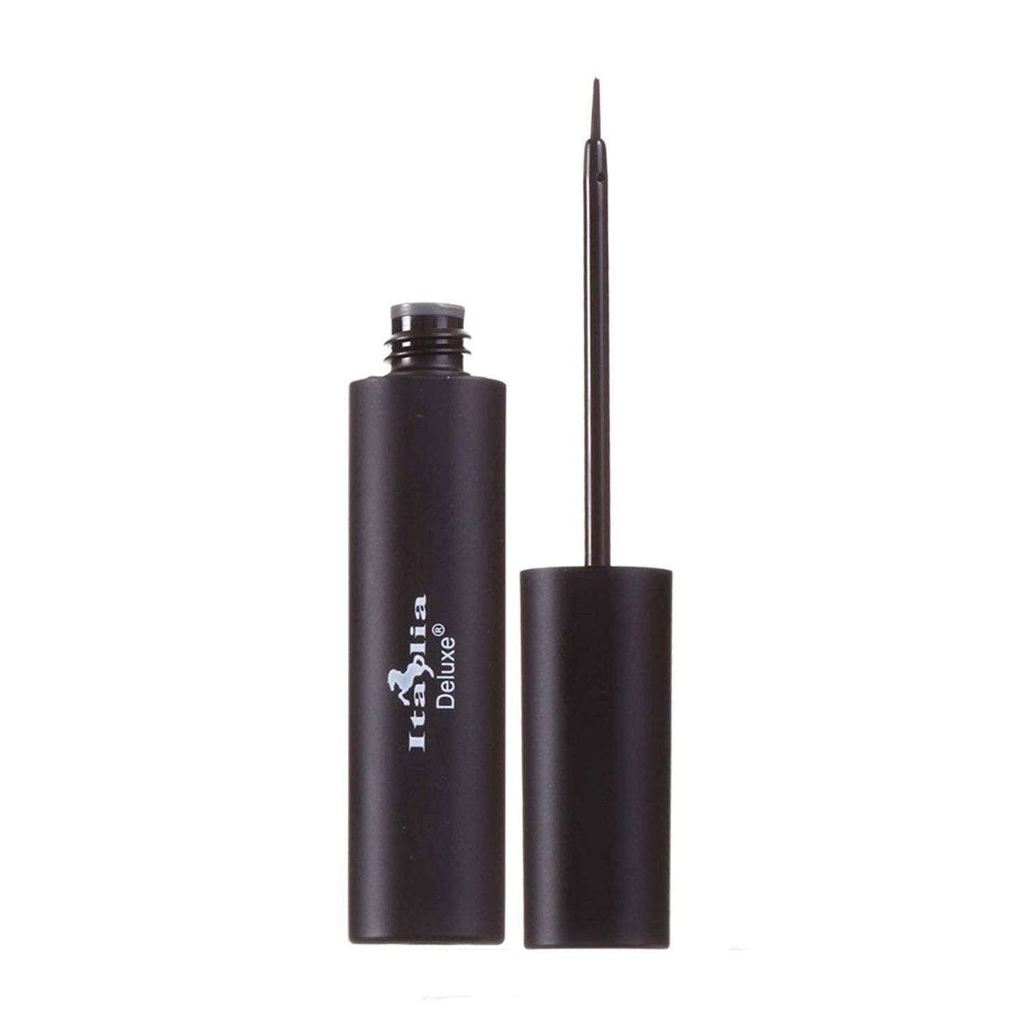 Italia-Deluxe Makeup 1 Classic Liquid Eyeliner 201 Matte Black Eye Liner Vitamin E + ZipBag Beauty & Personal Care Italia-Deluxe