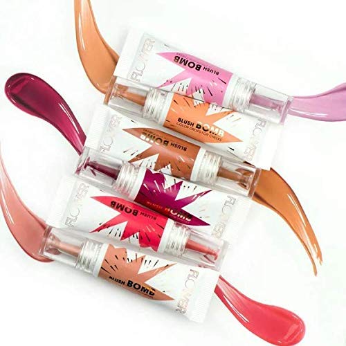 FLOWER Beauty By Drew Barrymore Liquid Blush Makeup Bomb Color Drops -Silky Lightweight Formula + Gel Cream Blush for Cheeks - Radiant + Glossy Finish Beauty & Personal Care FLOWER BEAUTY