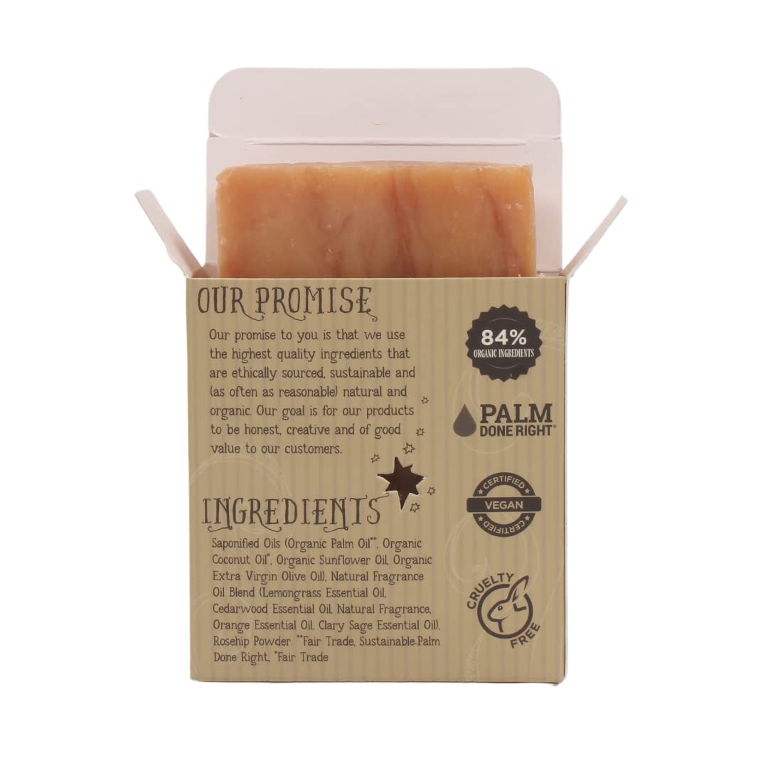 Varina Organic Citrus Cedar Sage Bar Soap - Gentle Cleansing for Sensitive Skin, Earthy Scents - 3 Pack - Experience Healthy and Glowing Skin Beauty & Personal Care Varina