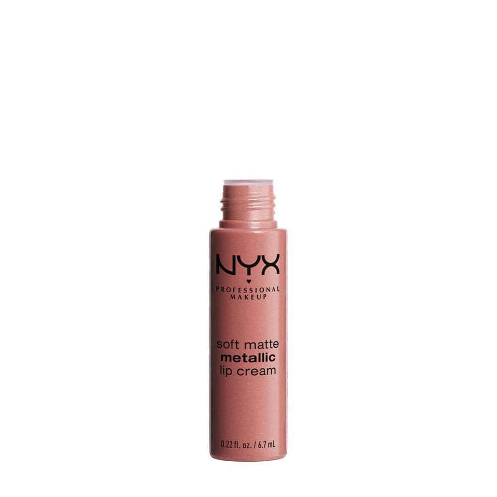 NYX PROFESSIONAL MAKEUP Soft Matte Metallic Lip Cream, Liquid Lipstick - Cannes (Matte Muted Mauve) Beauty & Personal Care NYX PROFESSIONAL MAKEUP