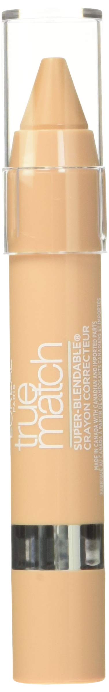 L'Oreal Paris True Match Super Blendable Crayon Concealer, Light/Medium Warm, 0.1 oz.