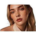 Glitter Freckles Face Tattoo - Gold - Gold Glitter Freckles makeup- Glow Up Makeup Patches - Face Glitter Speckles Patches - Glitter Makeup Beauty & Personal Care SEAWEIDA