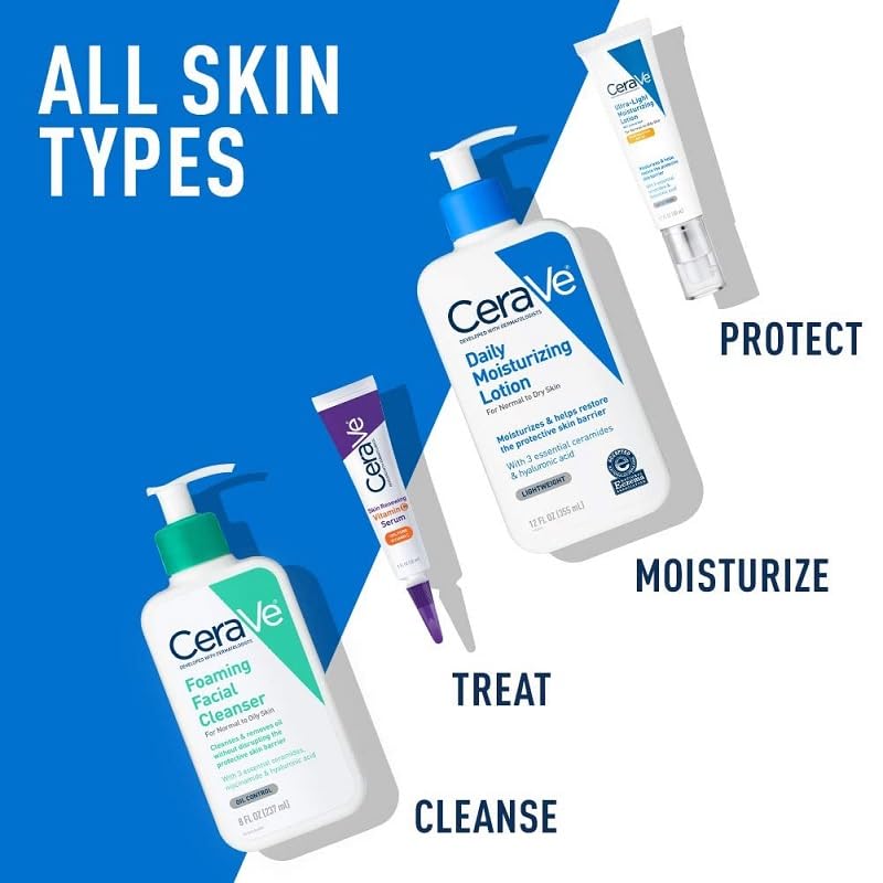 CeraVe Foaming Facial Cleanser | 3 Fl. Oz Travel Size | Daily Face Wash for Oily Skin | Fragrance Free Beauty & Personal Care CeraVe