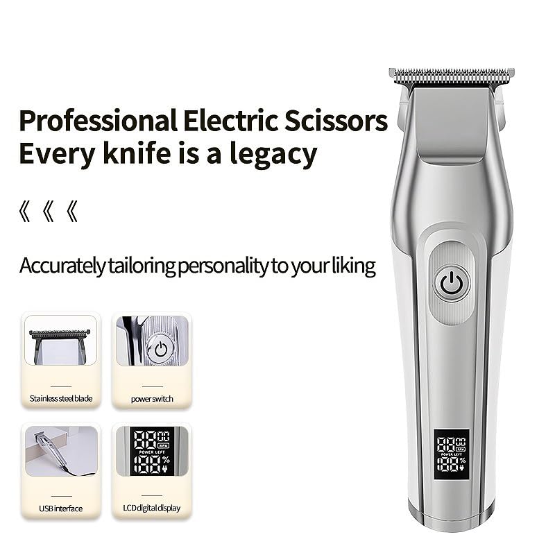 QDKVTNDJZ Hair Clippers for Men, USB Rechargeable Home Cut Tools Professional Barber Cordless Trimmer Beauty and Personal Care QDKVTNDJZ