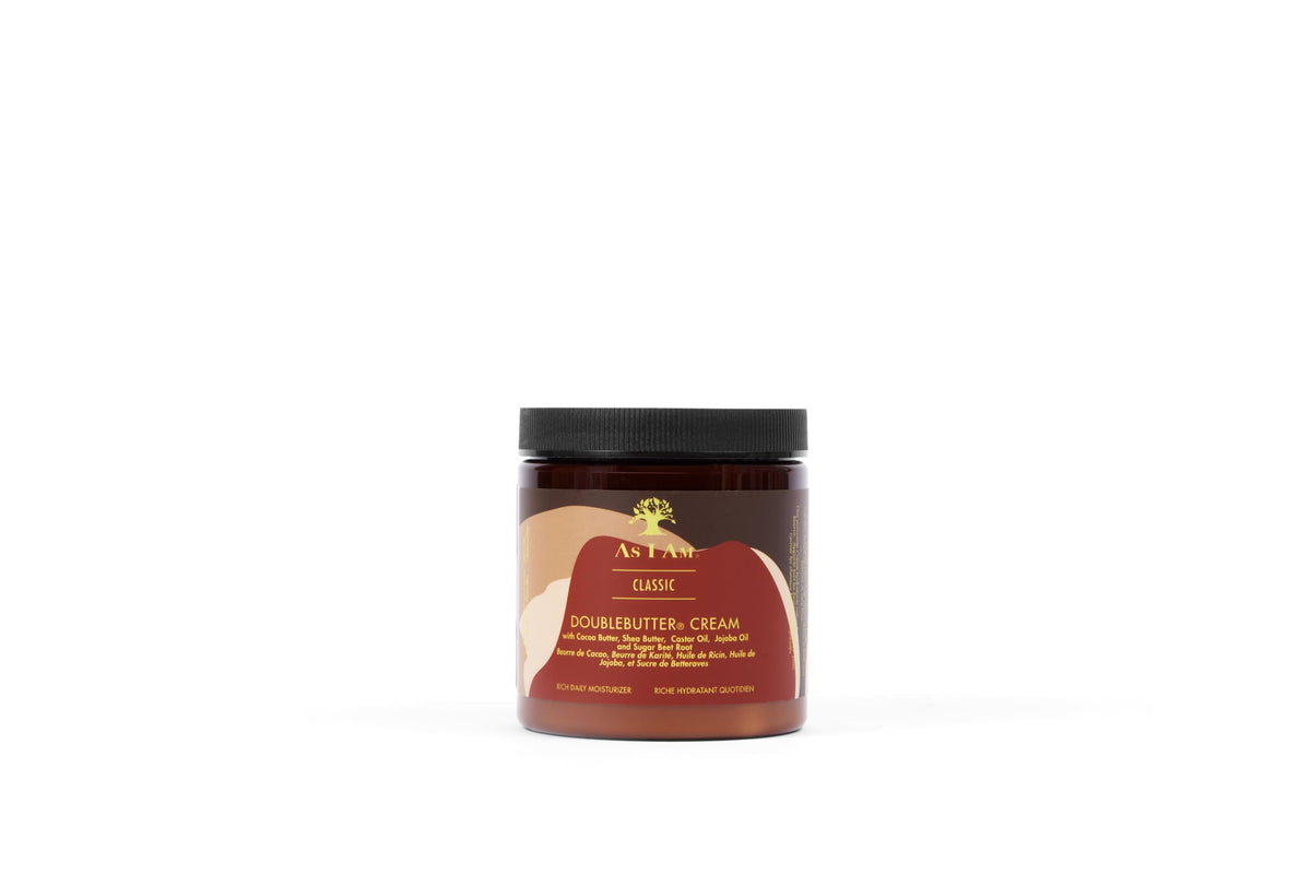 As I Am Double Butter Cream - 8 Ounce - Rich Daily Moisturizer - Soft and Shiny Curls and Coils - Repairs Split Ends - Strengthens Hair - Enriched Beauty & Personal Care As I Am