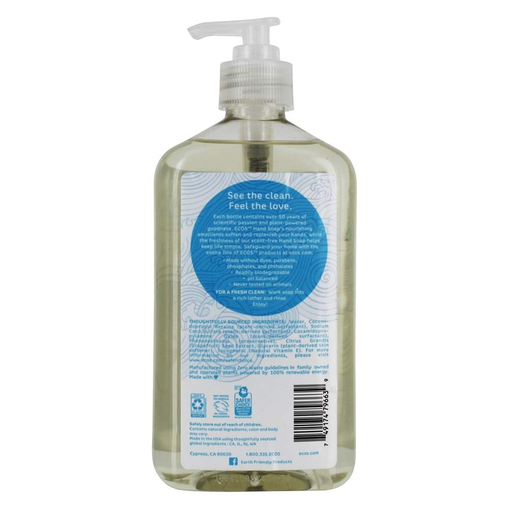 Earth Friendly - ECOS Hypoallergenic Hand Soap Free & Clear - 17 fl. oz. Beauty & Personal Care Earth Friendly Products