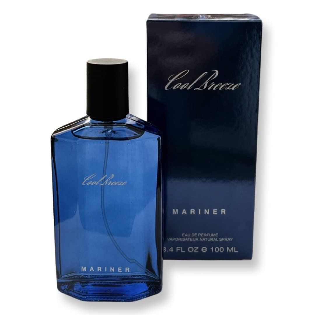 United Scents Cool Breeze MARINER Eau de Parfum for Men | 3.4 Fl Oz | Notes of Seawater, Spicy Rosemary and Fresh Mint Beauty & Personal Care United Scents