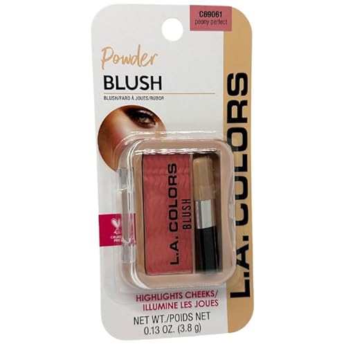 L.A Colors Professional Series Blush with Applicator, Peony Perfect, 0.13 Oz Beauty & Personal Care L.A. COLORS