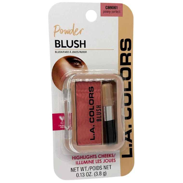 L.A Colors Professional Series Blush with Applicator, Peony Perfect, 0.13 Oz Beauty & Personal Care L.A. COLORS