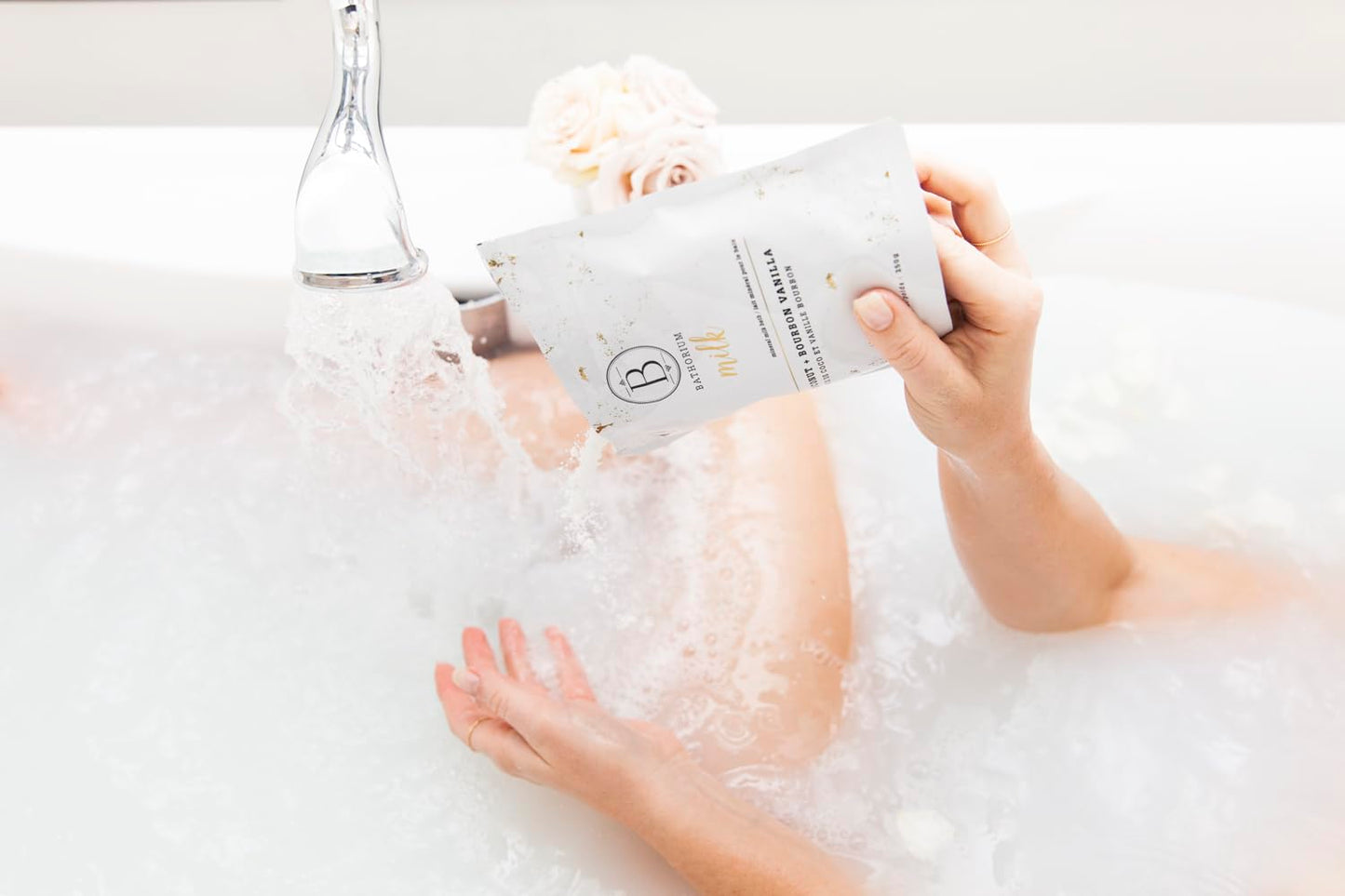 Bathorium Milk Mineral Bath Soak, Made with Coconut, Dead Sea Salt & Vanilla Bean CO2, Ideal for Hydration, pH Balanced Coconut Scented Bath Soak Beauty and Personal Care Bathorium