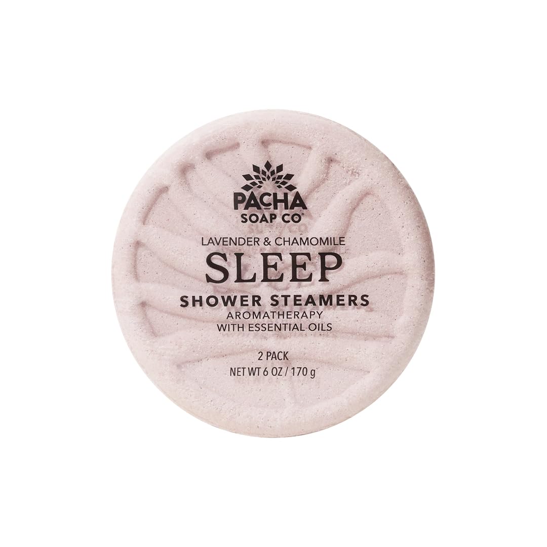 Pacha Soap Co. Shower Steamers - Sleep, Lavender & Chamomile Scented, Essential Oil Aromatherapy Shower Steamers, Clean Ingredients, Paraben Beauty and Personal Care Pacha Soap Co