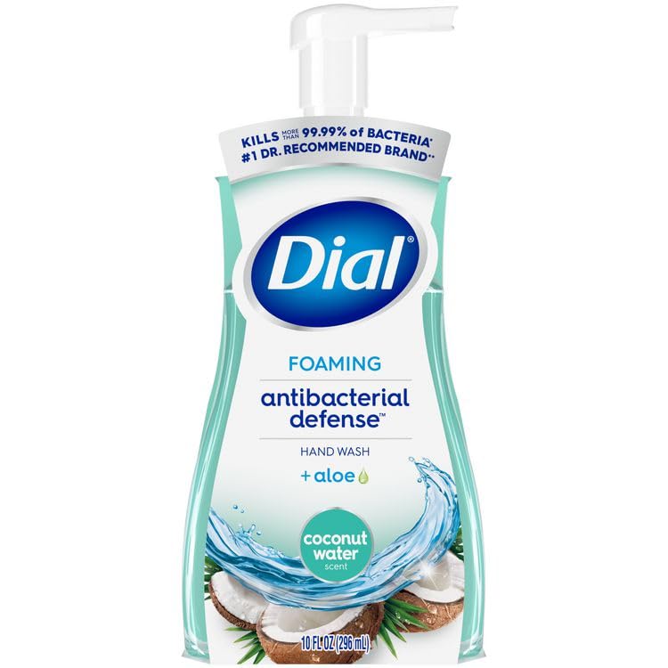 Antibacterial Foaming Hand Wash, Coconut Water Scent, 10 oz, 8/Carton Beauty & Personal Care Dial Professional