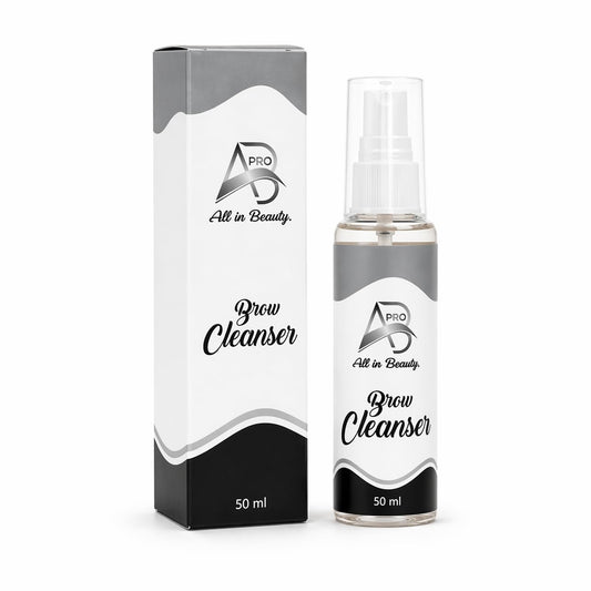 ALL IN PRO BEAUTY Brow Cleanser & Primer Spray - Removes Oil & Residue for Better Adhesion, Professional Eyebrow Prep, 50ml