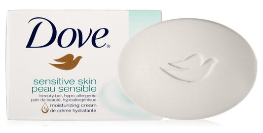 (18 Pack) Dove Sensitive Skin Unscented beauty bar 4oz each Beauty & Personal Care Dove