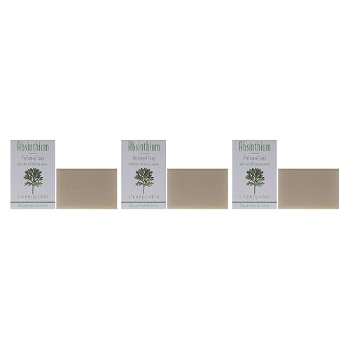 Perfumed Soap - Absinthium - Pack of 3 by LErbolario for Unisex - 3.5 oz Soap Beauty & Personal Care L'Erbolario